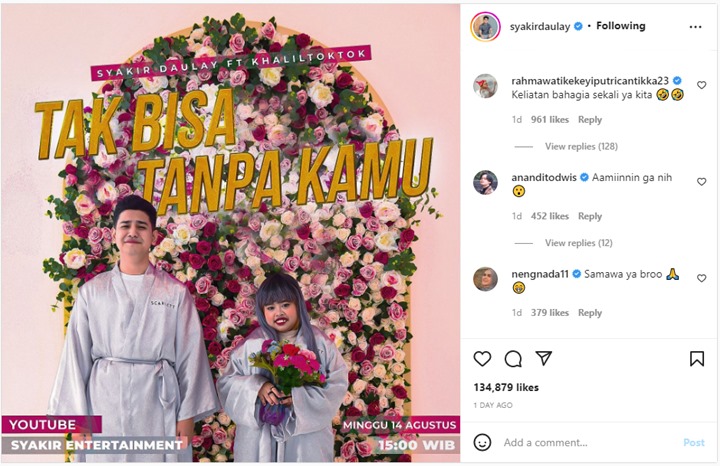 Syakir Daulay Perdana Pamer Foto Bareng, Kekeyi: Keliatan Bahagia Sekali Ya Kita