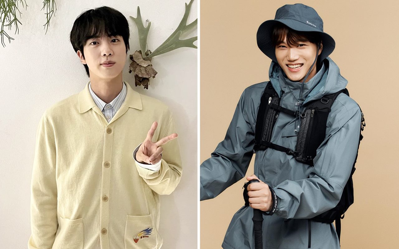 Kembaran Kardigan Mewah, Jin BTS dan Kai EXO Tampil Mengesankan dengan Pesona Kontras