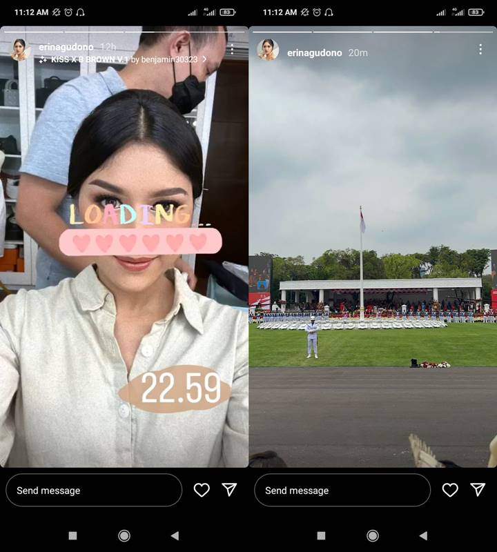 Erina Gudono Jadi Tamu Upacara HUT RI, Chat WA di Ponsel Raffi Ahmad Bikin Salfok - Topik Pagi