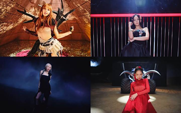 Intip Kostum Nuansa Hitam BLACKPINK di MV \'Pink Venom\' yang Memukau