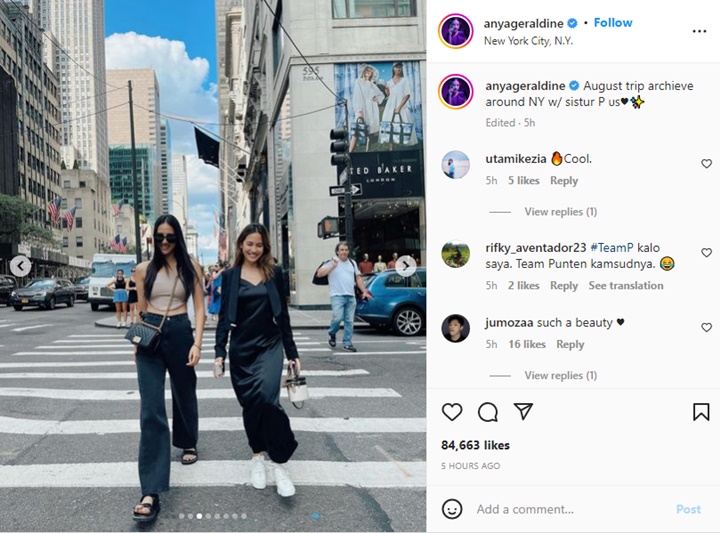 Pevita Pearce dan Anya Geraldine Liburan Bareng ke New York, Perpaduan Visual Bikin Tercengang