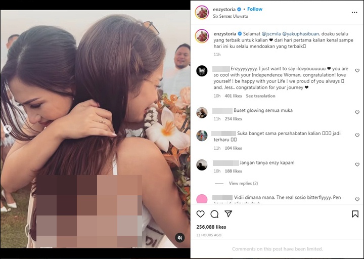 Enzy Storia Nangis di Momen Lamaran Jessica Mila