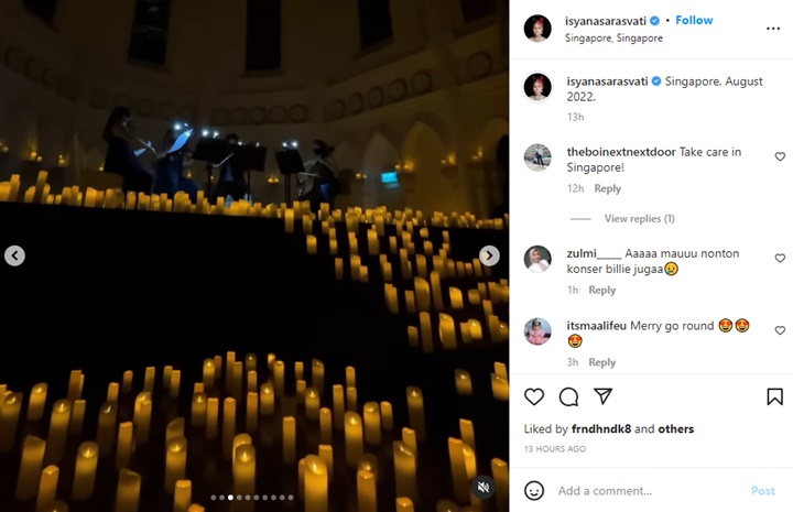 Nonton Konser Billie Eilish, Tingkah Isyana Sarasvati Kelewat Menggemaskan