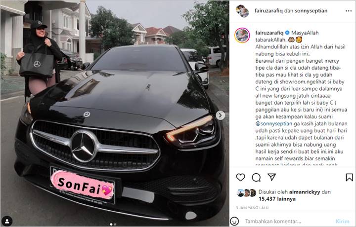 Fairuz A. Rafiq Semringah Beli Mobil Mewah dari Hasil Nabung, Ungkap Peran Suami Tak Kalah Besar
