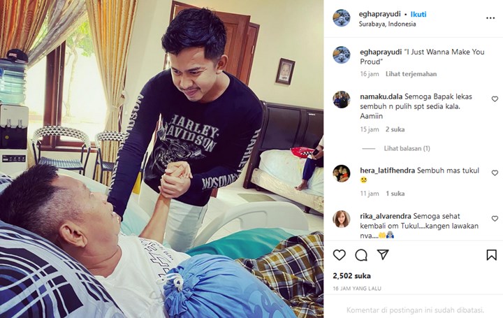 Anak Bagikan Kondisi Terkini Tukul Arwana Terbaring di Ranjang, Caption Bikin Nangis
