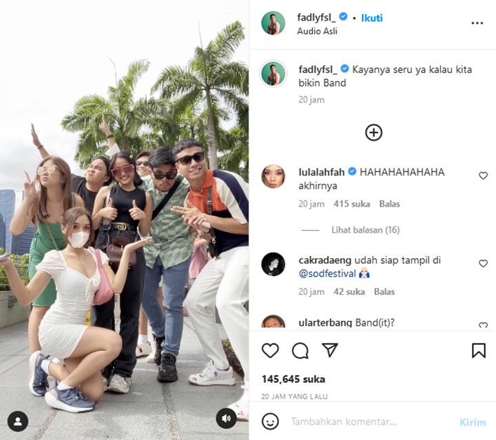 Fadly Faisal Nyeletuk Ingin Bentuk Band Bareng Sederet Artis Ini, Disambut Antusias?