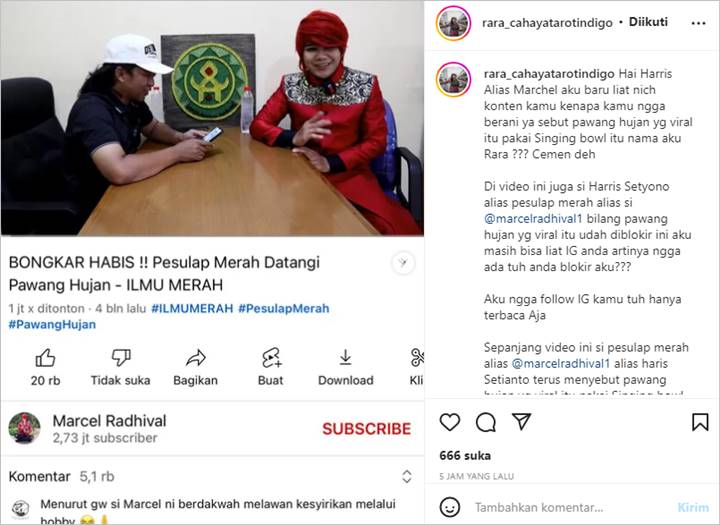 Merasa Disinggung Oleh Pesulap Merah, Rara Pawang Hujan Tantang Begini: Kamu Kan Pemberani