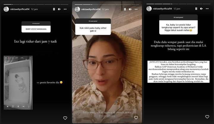 Posisi Tidur Baby Izz Dipertanyakan, Nikita Willy Beber Jawaban Hasil Konsultasi dengan Dokter di LA