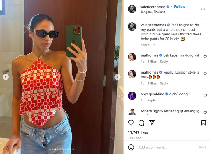 Valerie Thomas Lupa Tutup Ritsleting Celana Malah Disebut Tren Baru?