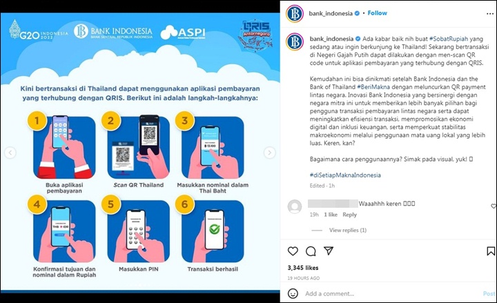 BI Resmi Luncurkan QRIS Antarnegara, Begini Cara Penggunaannya di Thailand