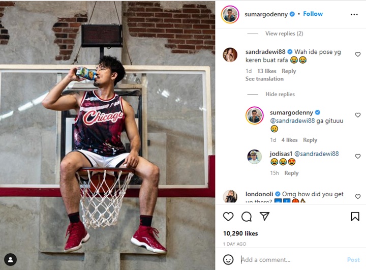 Pose Nyeleneh Denny Sumargo Bikin Sandra Dewi Tertarik, Bakal Ajarkan ke Putra Sulung?