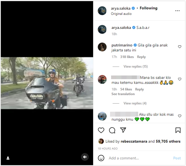 Arya Saloka Kini Gabung Klub Motor Gede