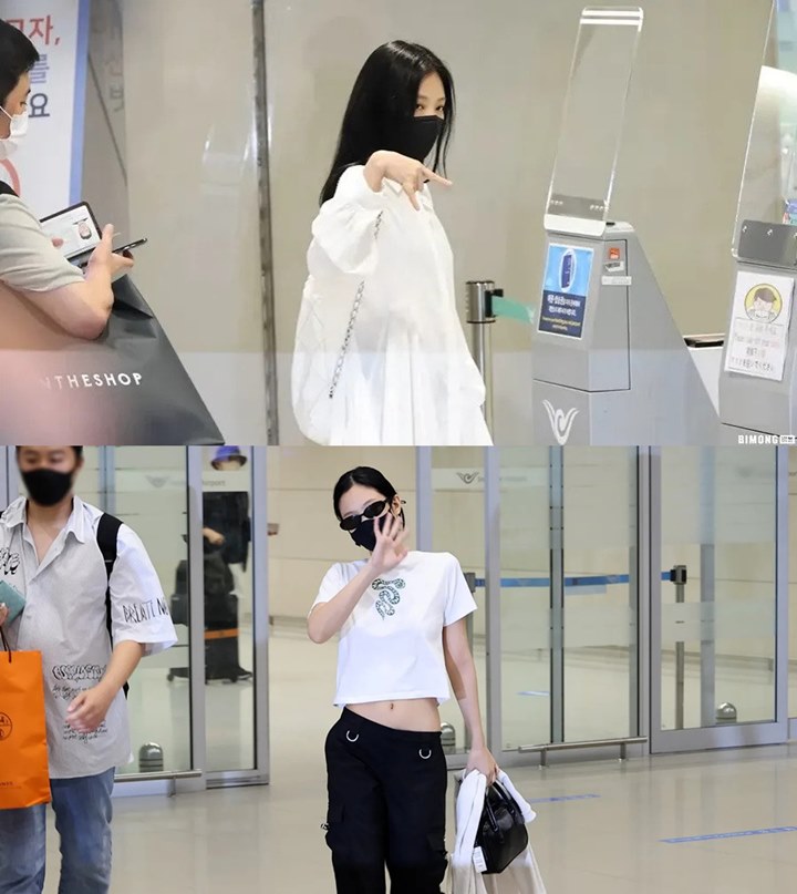 Bak Siang-Malam, Jennie BLACKPINK Tampil Lebih \'Merakyat\' Setibanya di Incheon