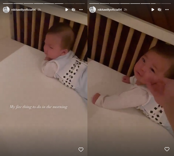 Belum Genap 5 Bulan, Nikita Willy Bagikan Potret Muka Bantal Super Gemas Baby Izz