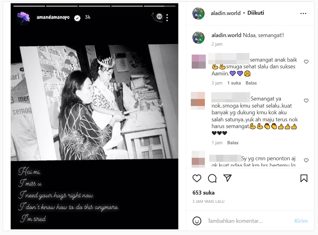 Amanda Manopo Akui Sudah Lelah Sambil Pajang Foto Kenangan Ini