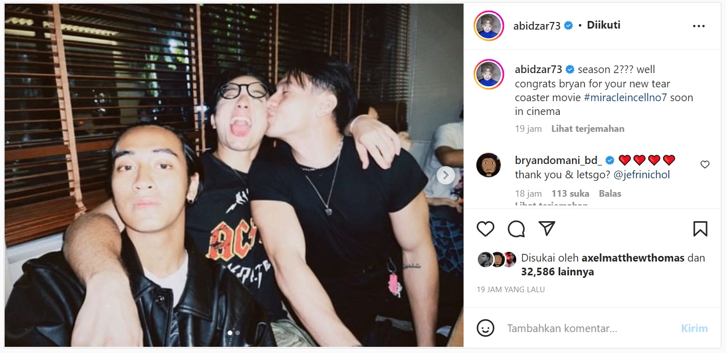 Pipinya Dicium Jefri Nichol, Begini Ekspresi Bryan Domani