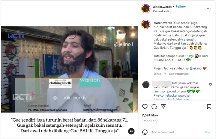 Arya Saloka Comeback ke \'Ikatan Cinta\', Akui Sampai Turunkan BB Hingga 15 Kg