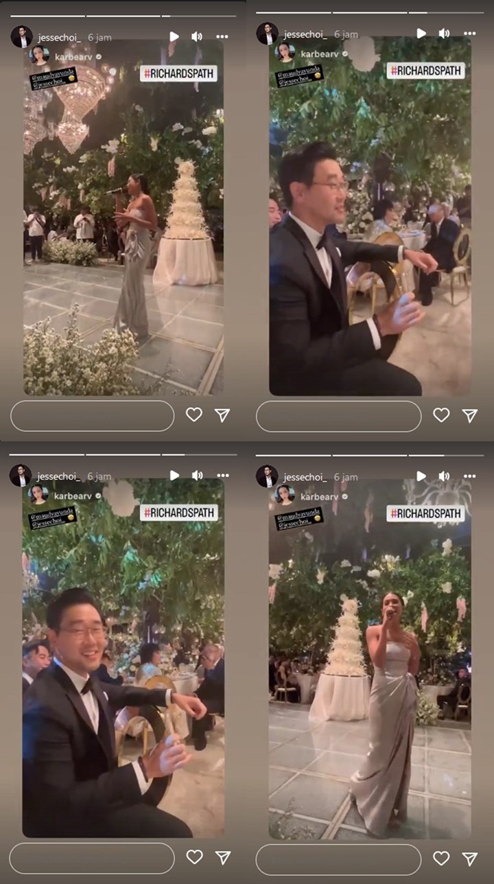 Maudy Ayunda Memukau Saat Nyanyi di Nikahan Sahabat, Mata Jesse Choi Sampai Tak Kedip