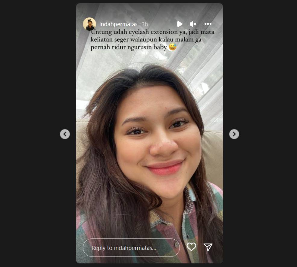 Indah Permatasari mengungkapkan kehidupan baru setelah melahirkan