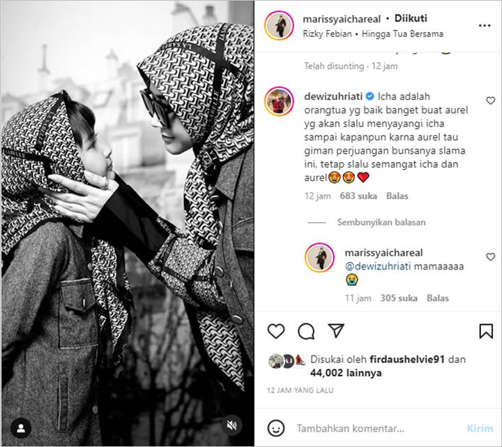 Marissya Icha Panjatkan Doa Penuh Haru untuk Putri Cantik, Komentar Oma Dewi Bikin ‘Nangis’