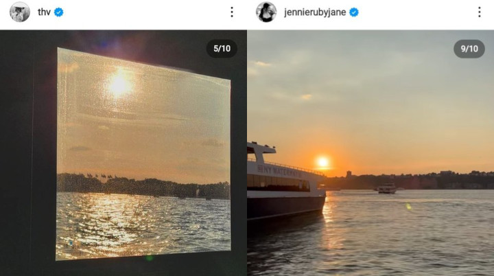 V BTS dan Jennie BLACKPINK Posting Foto Tempat yang Sama di New York