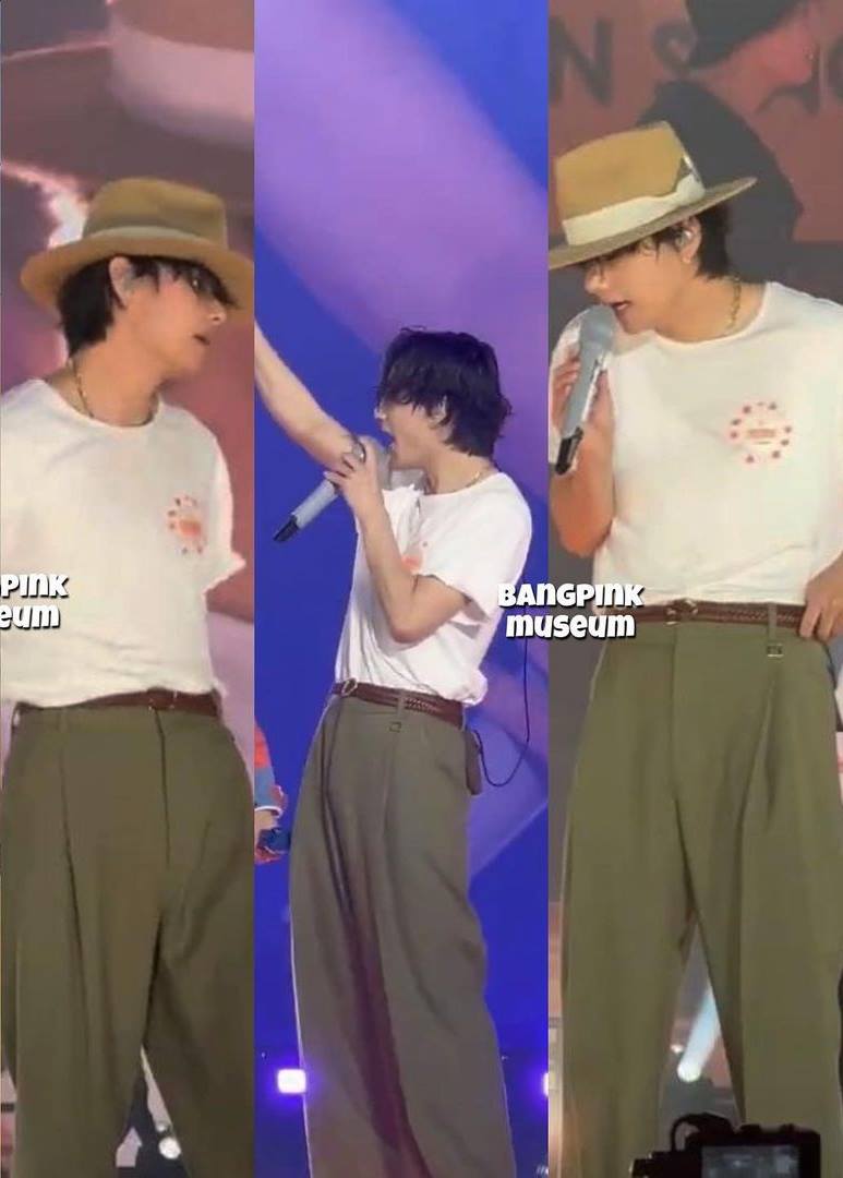 Outfit V BTS dibandingkan dengan foto kencan