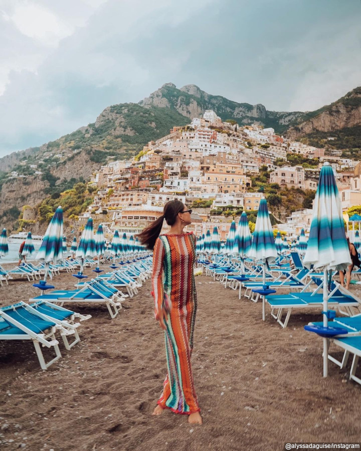 Di Pantai Positano, Italia