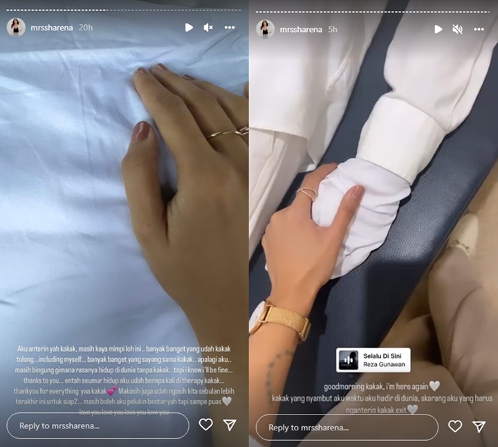 Merasa Seperti Mimpi, Sharena Bersimpuh Temani Jenazah Sang Kakak Sebelum Dikremasi