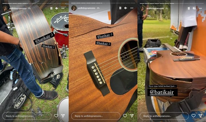 Ardhito Pramono Ungkap Gitarnya Rusak dan Sentil Maskapai Penerbangan Ini Ardhito Pramono Ungkap Gitarnya Rusak dan Sentil Maskapai Penerbangan Ini