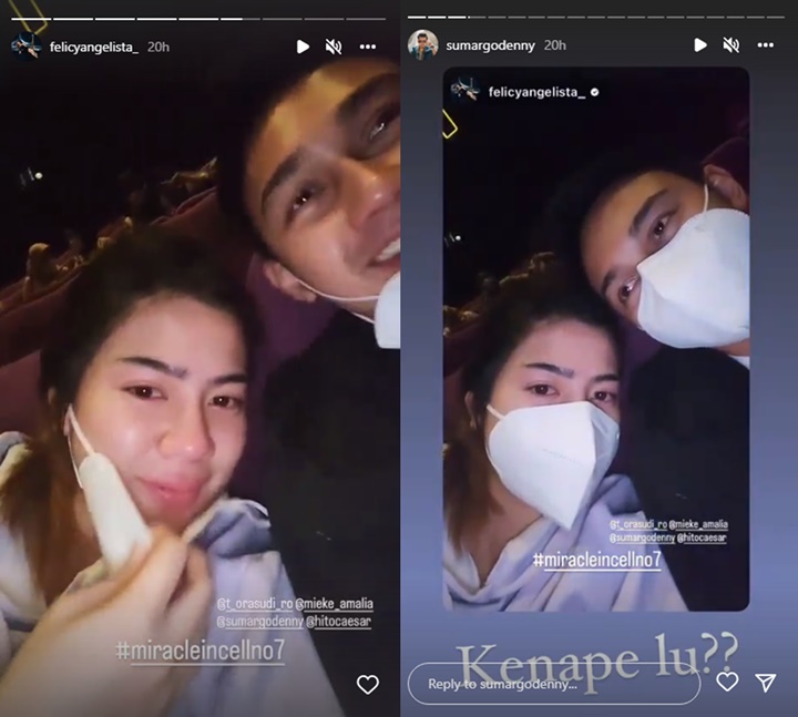 Felicya Angelista Nangis Kejer Nonton \'Miracle In Cell No. 7\', Denny Sumargo Sampai Komentar