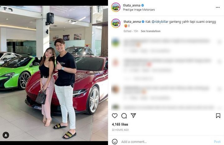 Rizky Billar Pose Bareng Ayu Thalia, Fans Ngadu ke Lesti Kejora