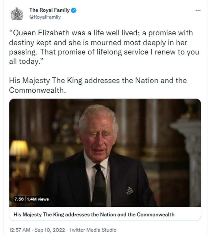 Pidato Perdana Raja Charles III