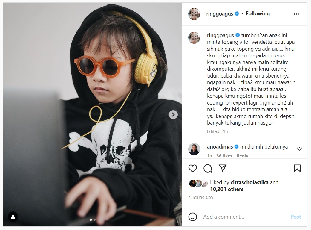 \'Bjorka\' Mendadak Trending di Twitter, Ringgo Agus Langsung \'Ketar-Ketir\': Jangan Ah Nak