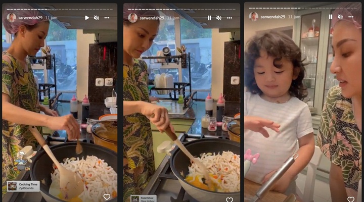 Cara Unik Sarwendah Jaga Kebersihan Saat Masak Bisa Dijadikan Panutan