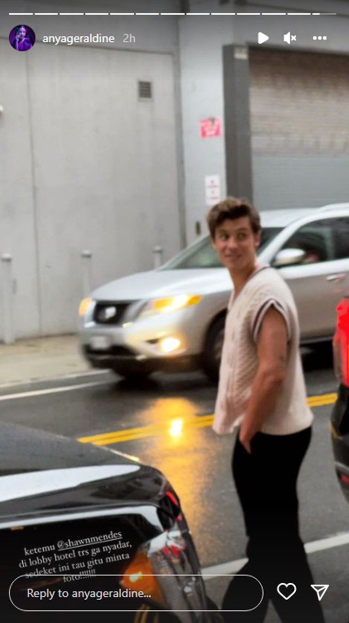 Anya Geraldine Histeris Papasan dengan Shawn Mendes, Nginap di Hotel yang Sama?