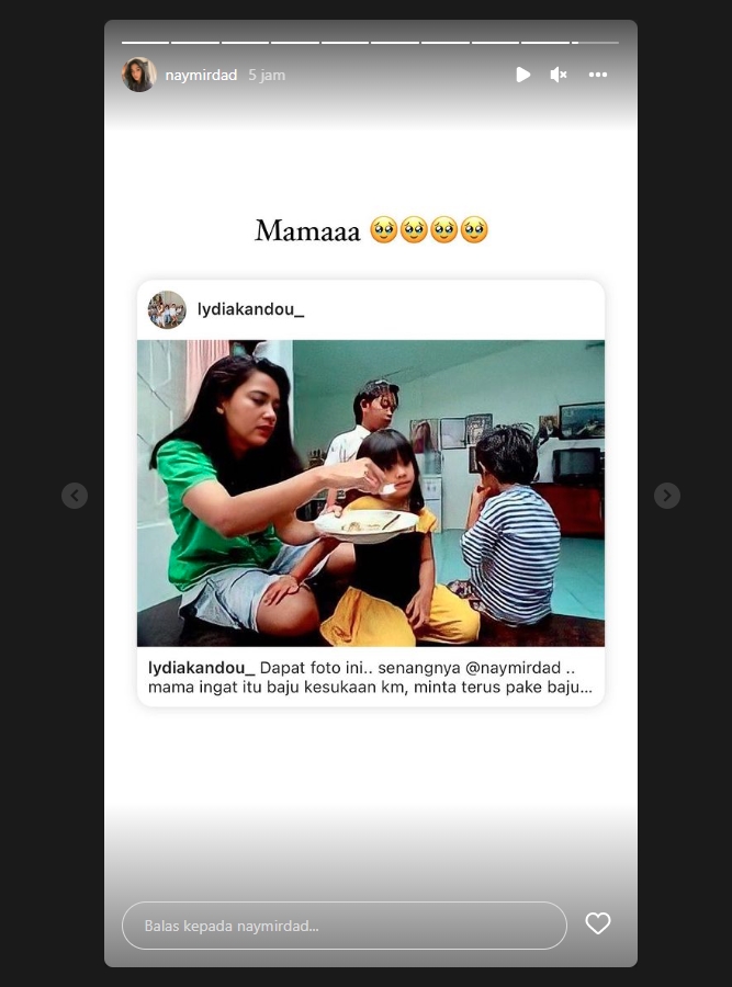 Tak Banyak Orang Tahu, Lydia Kandou Bongkar Fakta Tentang Naysila Mirdad Saat Masih Kecil