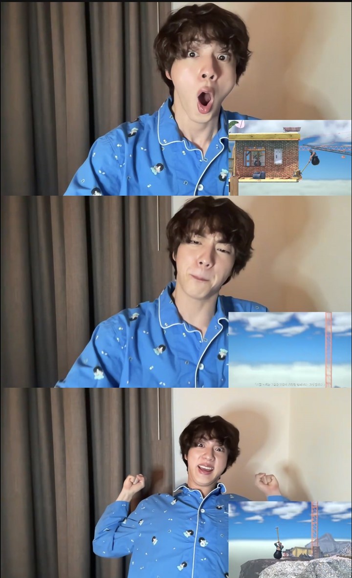 Jin BTS Terlalu Semangat Main Game Saat Live, Suara Berisik Picu Reaksi Panik