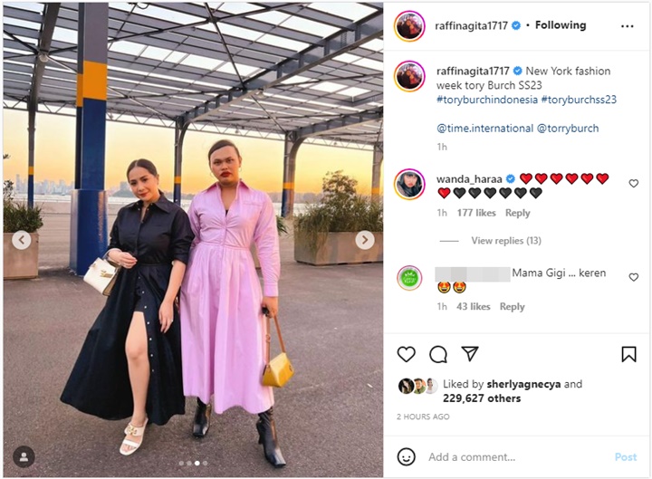 Jadi Guest NYFW Tory Burch, Penampilan Nagita Slavina Pakai Dress Dipuji Berkelas