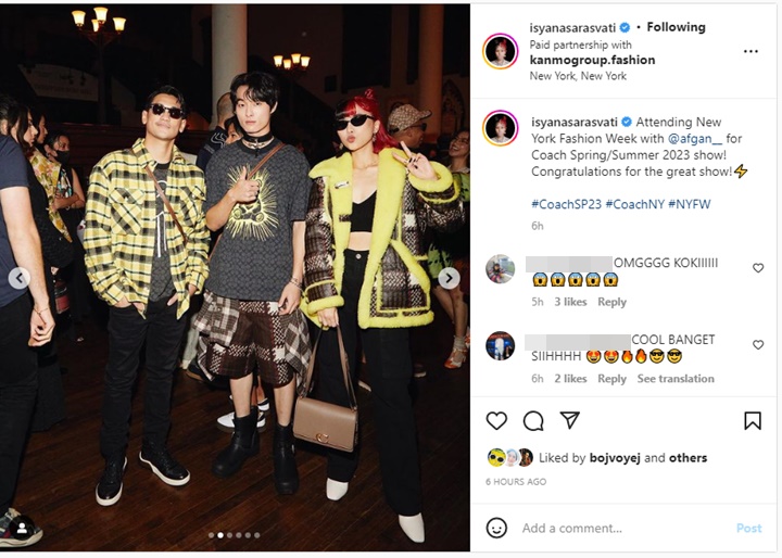 Usai Dipuji Doja Cat, Isyana Sarasvati Pamer Foto Bareng Conan Gray di NYFW 2022 Bikin Heboh