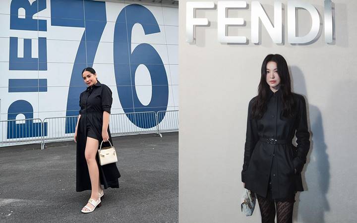 Nagita Slavina Cantik \'Saingi\' Song Hye Kyo Saat Nonton NYFW, Harga Kalung Emas Diluar Dugaan