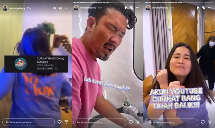 Denny Sumargo Girang Akun YouTube Akhirnya Balik Lagi, Sempat Interogasi Hacker?