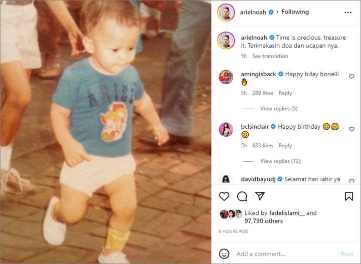 Ariel NOAH Pamer Foto Imut di Momen Istimewa, Langsung Kebanjiran Doa