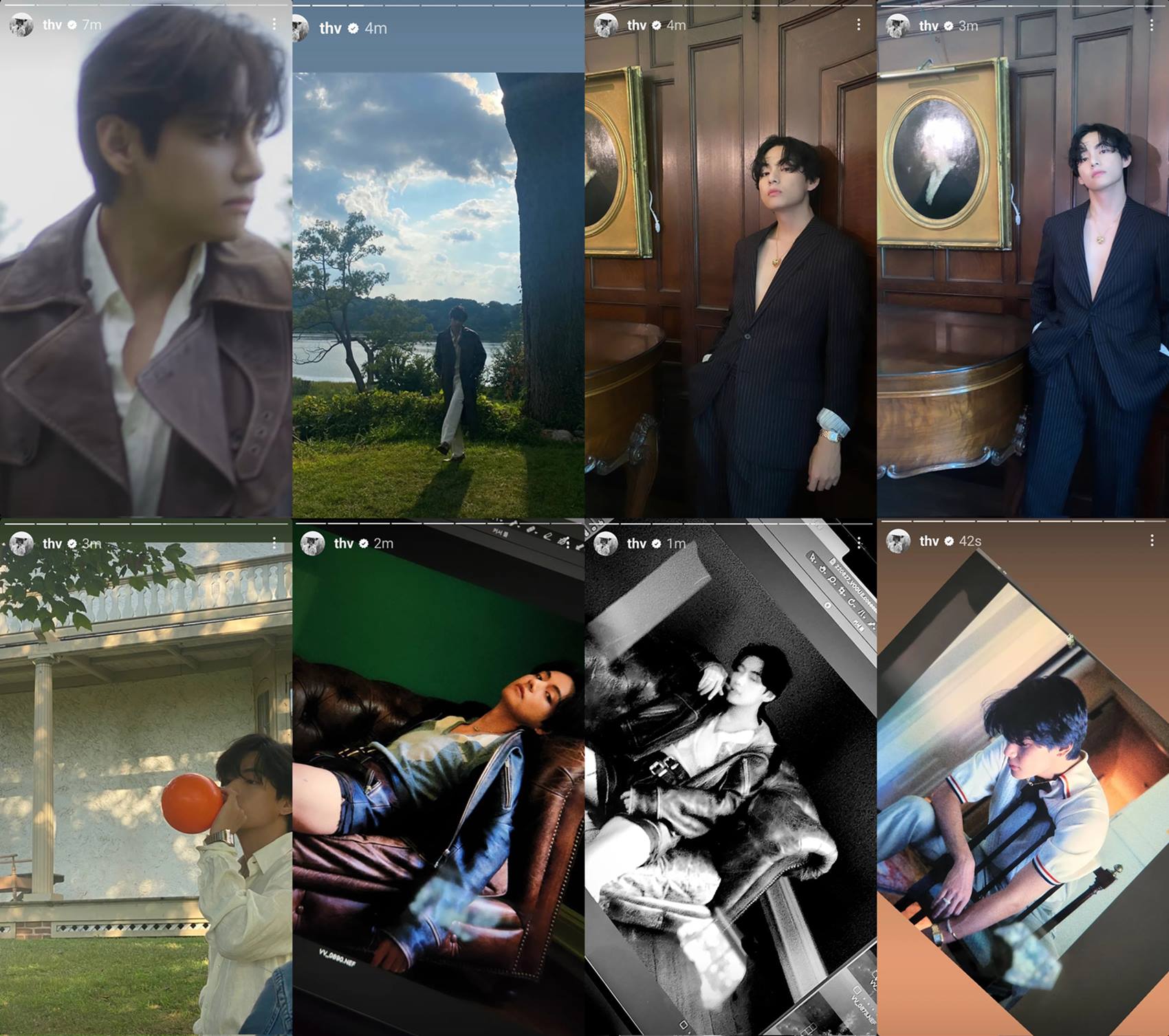 V BTS membagikan momen di balik layar dari pemotretan solo bersama Vogue Korea