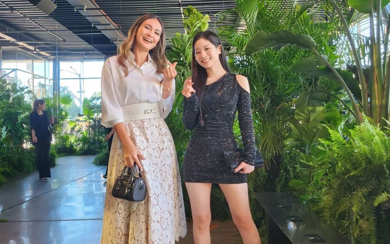 Tinggi Badan Luna Maya dan Dahyun Twice Disorot, Harga OOTD dan Tas Kelas Dunia 'Jomplang'?