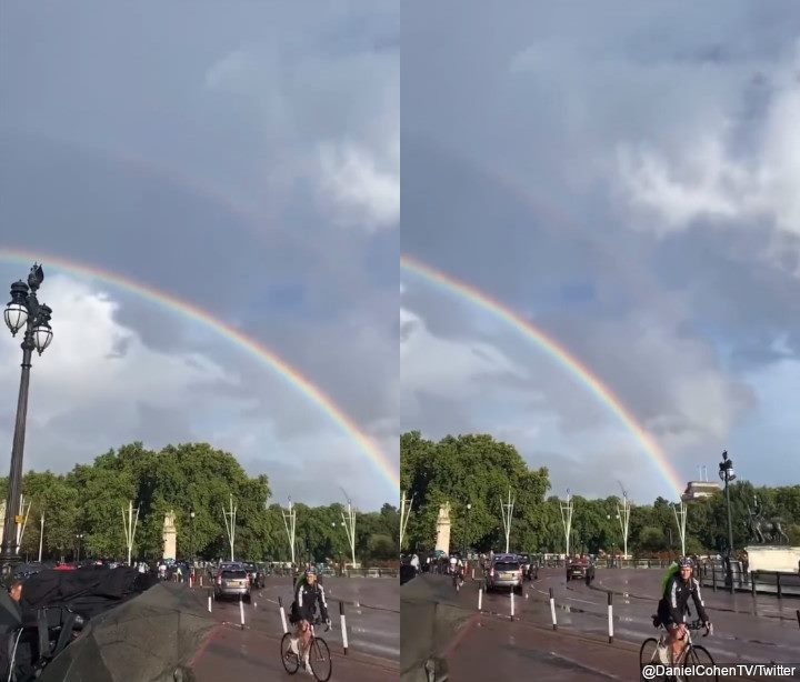 Kemunculan Double Rainbow Di Depan Buckingham Palace Antar Kepergian Ratu Elizabeth II