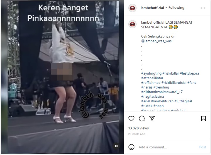 Tak Cuma Tiduran, Aksi Joget Pinkan Mambo di Atas Panggung Jadi Perbincangan