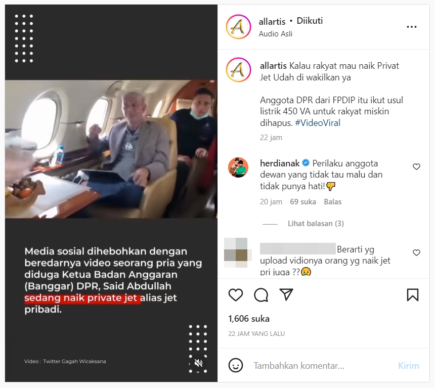 Ibu Cinta Laura Komentari Pemberitaan Oknum DPR Naik Jet Pribadi, Sentil Begini