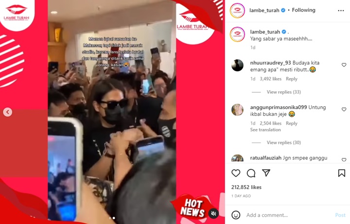 Ngeri, Iqbaal Ramadhan Terjepit Hingga Lari Kocar-kacir Digeruduk Fans di Bioskop Makassar