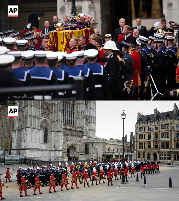 Peti Ratu Menuju Ke Kapel St. George Dari Westminster Hall