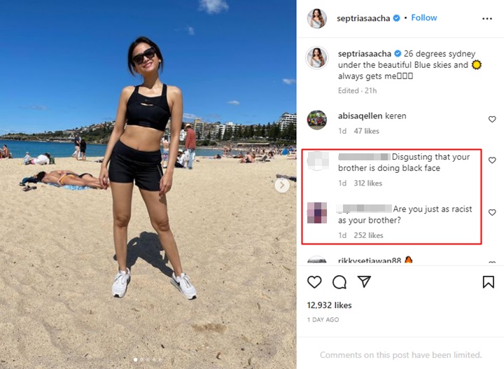 Bungkam, Instagram Acha Septriasa Digeruduk Netter Luar Gegara Tudingan Ulah Rasis Saudara
